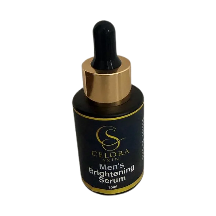 Men’s Brightening Serum product label