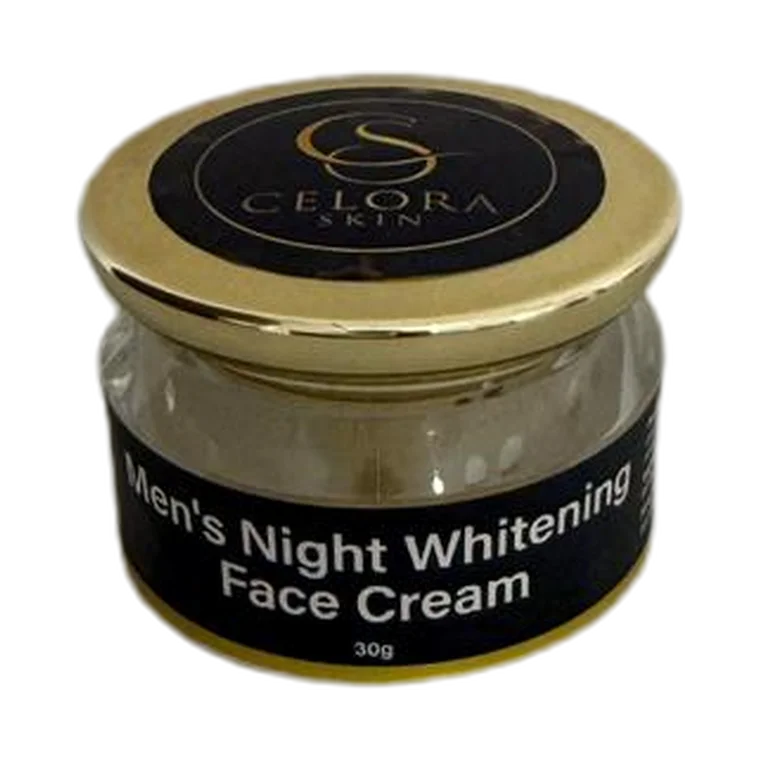 Men’s Night Whitening Face Cream product label