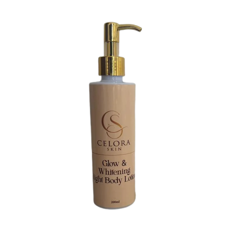 Glow & Whitening Night Body Lotion product label