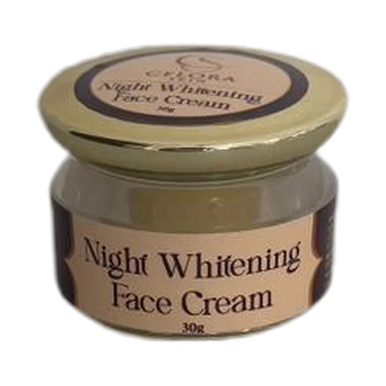 Night Whitening Face Cream product label
